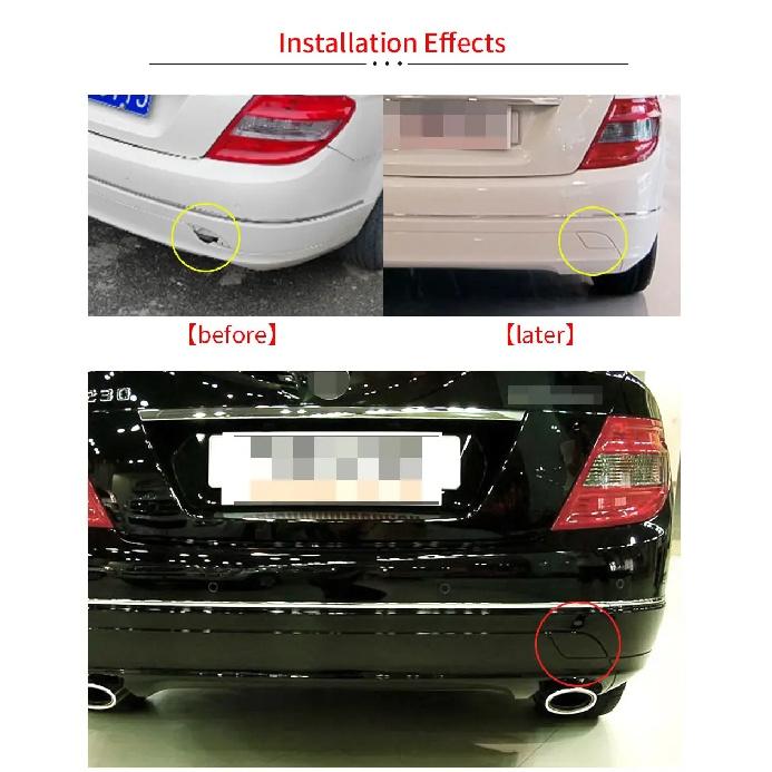 Mercedes W204 Araba Arka Tampon Çekme Kancası Kapağı Kapağı Siyah Benz C Sınıfı 2007-2010 C180 C200 C230 C260 C300 2048850823