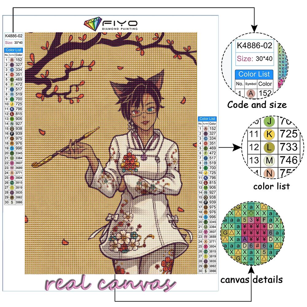 Diamantmaleri Tegneserie Anime Spill Karakter Broderi Korssting Rhinestone Home Decor