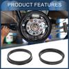 INFINAUTO Hub Centric Ring 65.1mm ID 72.6mm OD Car Wheel Hub Ring ABS Plastic Black 4pcs