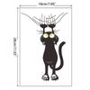 62KD Falling Down for Cat PVC Mirror Wall Sticker DIY Window Decal Wallpaper