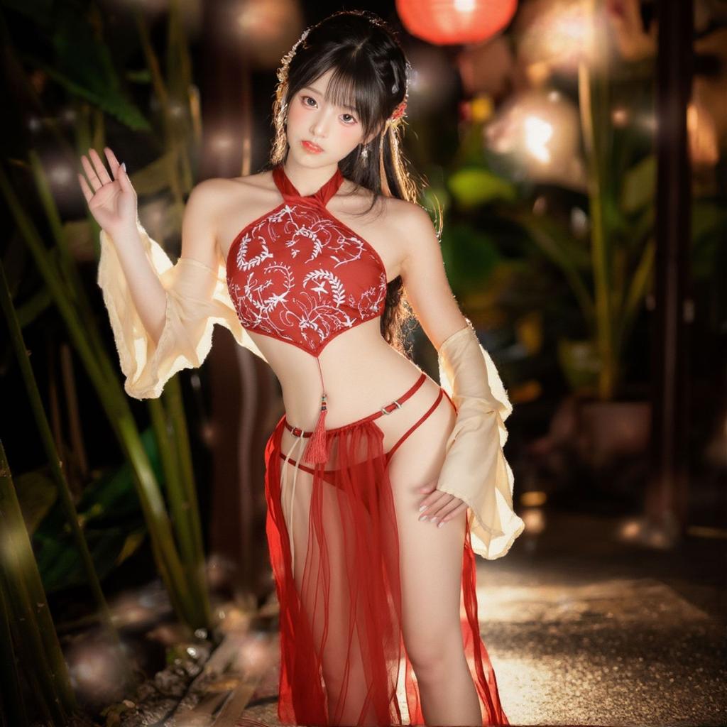 Ancient Fairy Hanfu Sexy Pure Desire Passion Pajamas Sex Products Belly Pocket Women's Sex Underwear