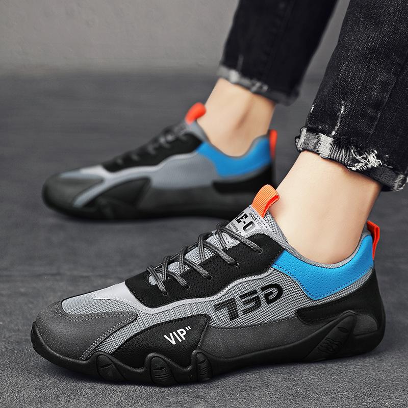 

2024 весна повседневная корейская версия мода обувь Форрест Гамп мужская трендовая спортивная обувь кроссовки для бега на открытом воздухе сетчатая обувь мужская обувь 39 серый