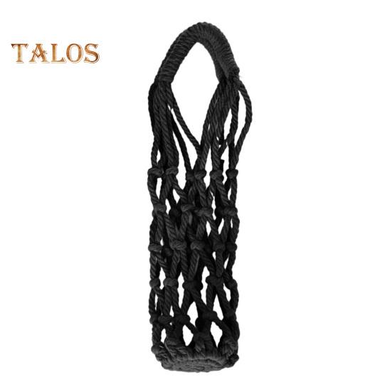 Bolsa bandolera tejida a mano para tazas, portavasos reutilizable tejido a mano, portavasos de té y café frío, fundas decorativas para vasos de agua