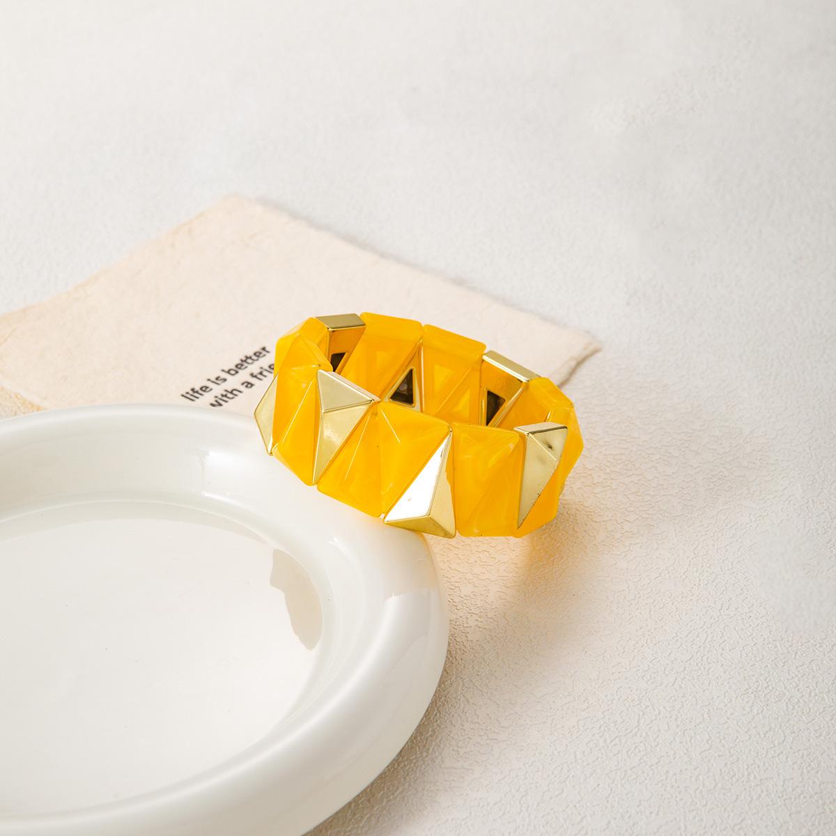 Elegant Retro Geometric Triangle Beaded Bracelet – Summer Arrival Trendy Hand Jewelry