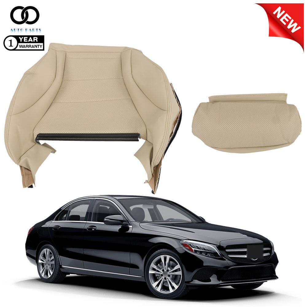 Driver Bottom Leather Light Tan Seat Cover For Mercedes Benz C300 2015-2021