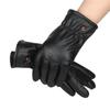 1pair Warm Winter Autumn Winter Outdoor Sport Full Finger Mittens Touch Screen Gloves PU Leather Mitts Sport Cycling Gloves