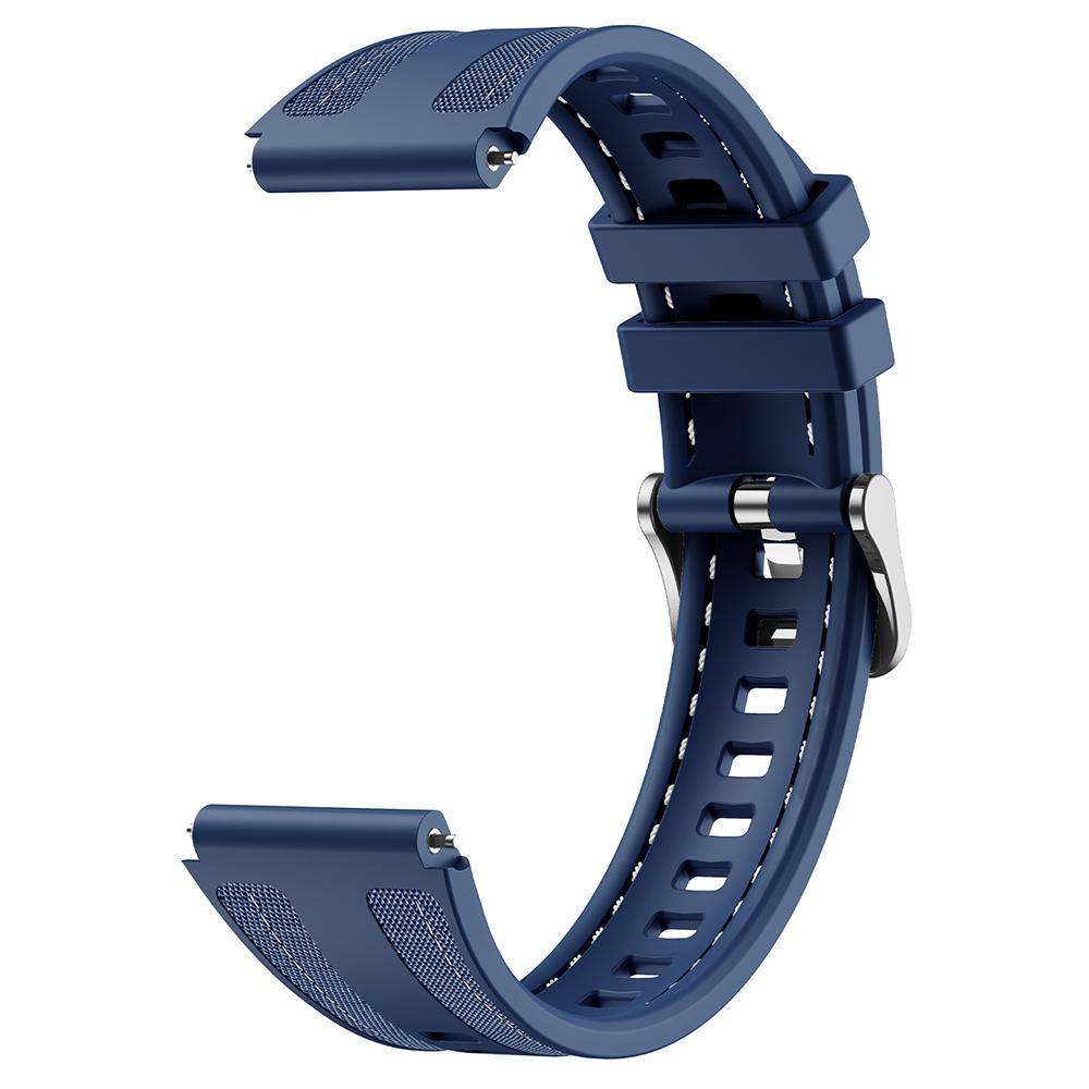 

Ремешок 18 мм для Huawei Watch GT 5 41 мм/GT 4 41 мм/Garmin Venu 3S Универсальный силиконовый+нейлоновый ремешок для часов Dark Blue