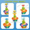 Hot Sell Tub Bathing Baby Summer Toy Bathtub Water Spray Sprinkler Crocodile Infant Bath Toy Electric Shower With Light