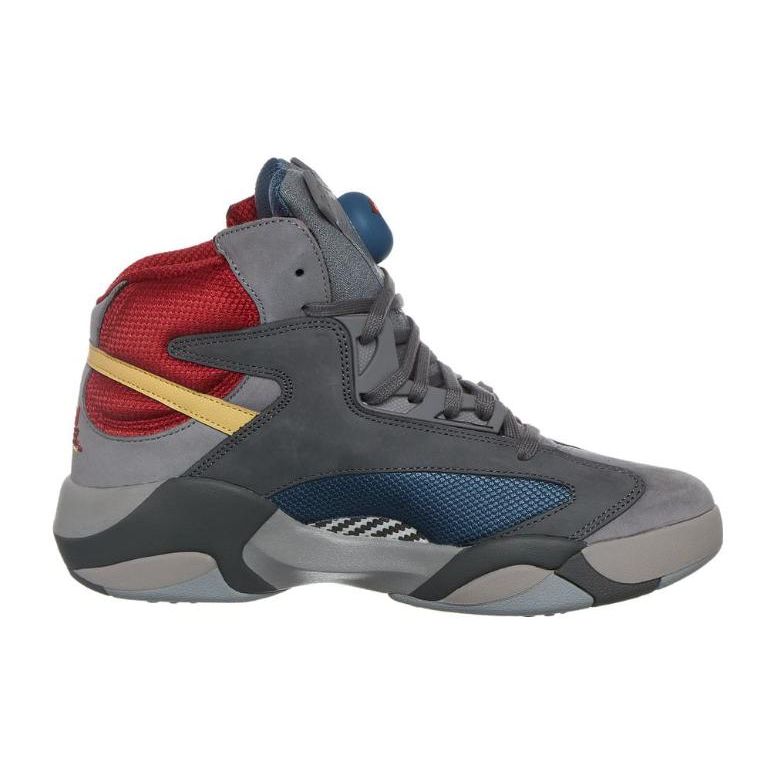 DC Comics x Reebok Shaq Attaq Man of Steel Baskets Unisexe Alliage Gris Bleu Brave HQ4587