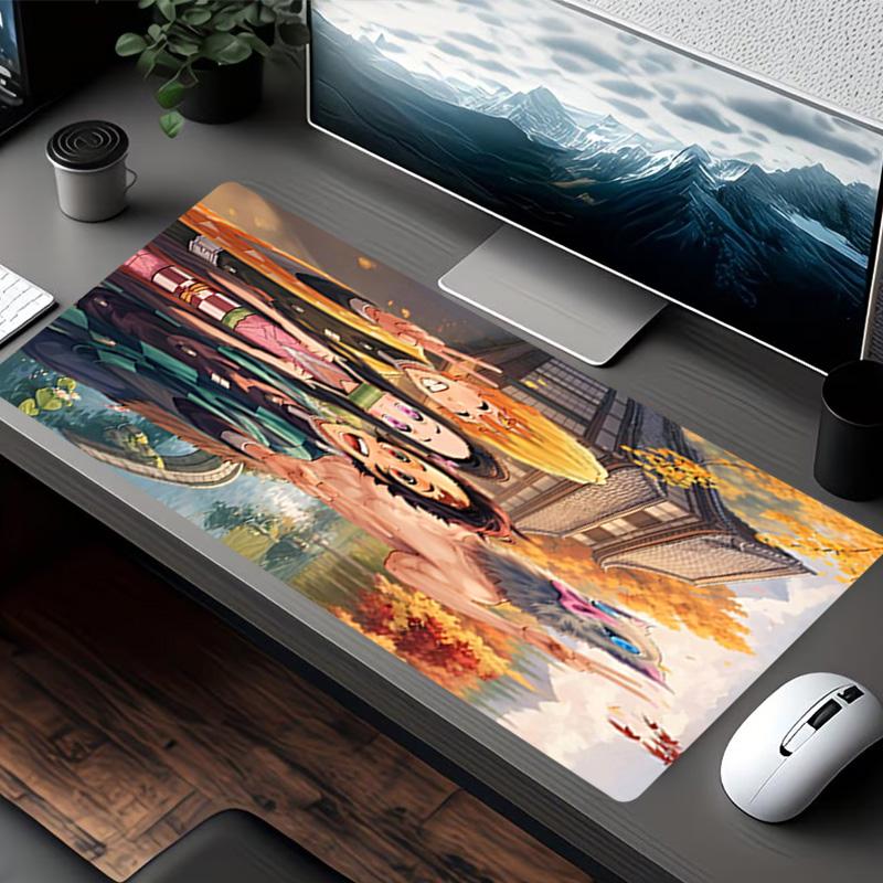 Demon Slayer Print Mouse Pad, for Keyboard Pad Laptop PC Mat for Office Home Use, Desk Decor, Perfect Birthday Gift for Gamers