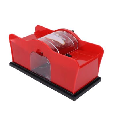 1‑2 Deck Manueller Kartenmischer Poker Spielkarten Casino Karten Manueller Kartenmischer ToolRed