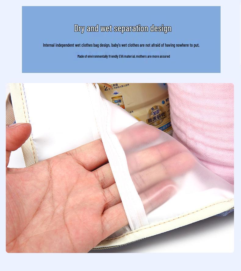 Vylepšený multifunkční batoh na pleny pro maminku a miminko