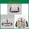 Ethnic Style Canvas Crossbody Bag With Tassels Handcrafted Embellishments For Women