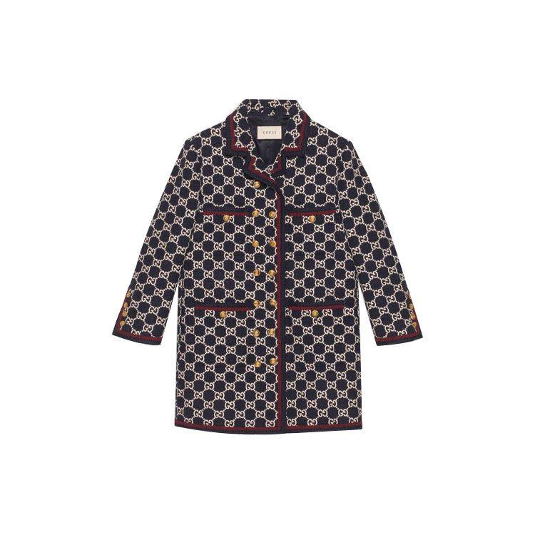 Previous Season GG Pattern Tweed Coat 577448-ZAAMP-4447