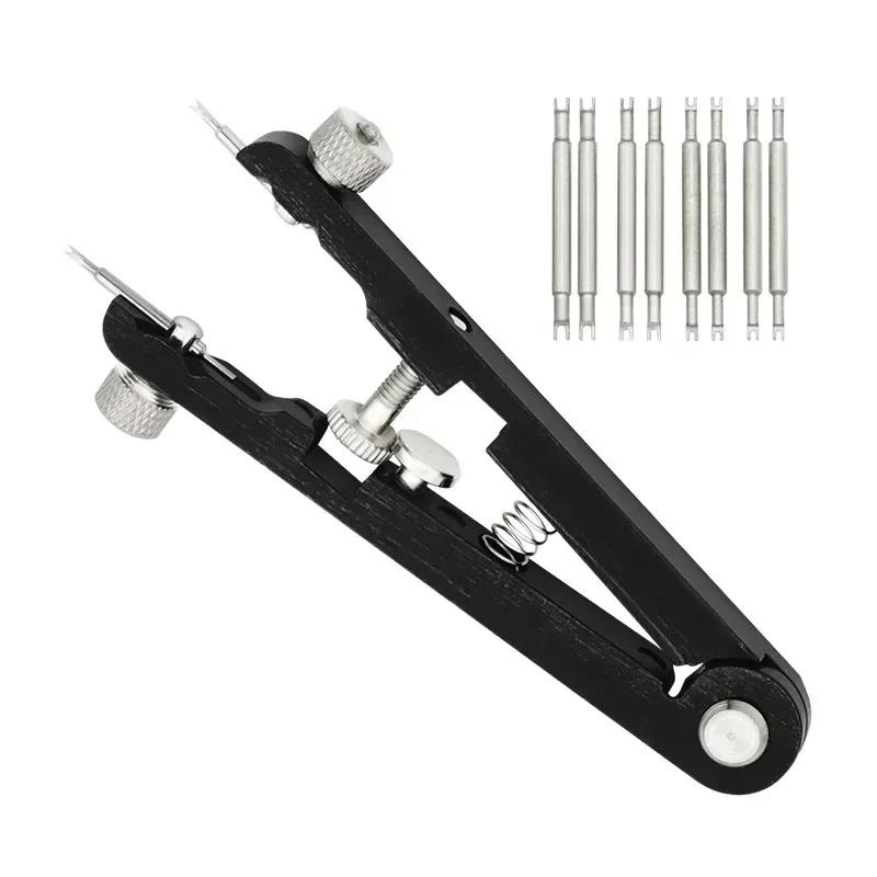 New 6825 Watch Pliers Watch Spring Bar Plier Tool Kit Tweezer Removal Strap With Screw Adjustment Length Size Replacement Repair