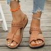 Fashion New Women's Slippers Casual Wedge Beach Shoes Outdoor Fashion Platform Comfortable Non-slip Sandals Plus size 43
