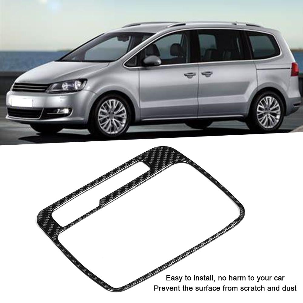 Vänsterstyrd Kolfiber Växellåda Panel Ram Cover Trim Passar för VW Touareg 2011 2018