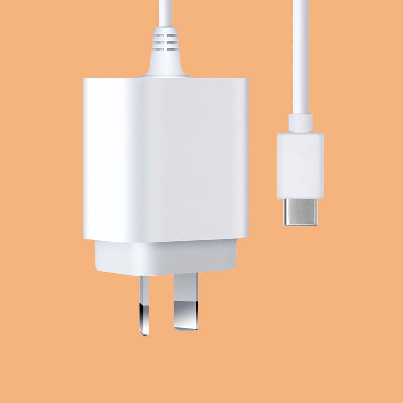 PD20W with Wire Multi-protocol PD Fast Charging SAA Australian Standard RCM Charging Head PD Charger PPS Intelligent Fast Flash Charging