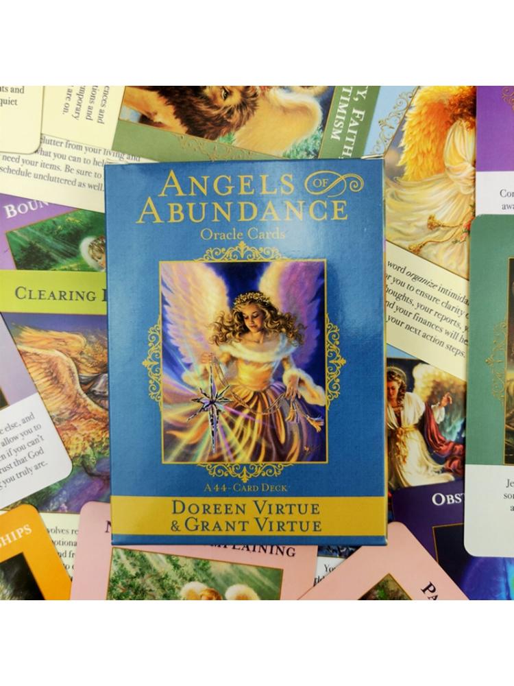 GLOGLOW Angels of Abundance Oracle Cards Unique Pattern Fate Divination Card Future Telling Tarot Card Deck Party Board Game GLOGLOW Angels of Abundance Oracle Cards Unique Pattern Fate Divination Card Future Telling Tarot Card Deck Party Board Game
