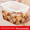 Glass Kimchi Jar with Lid - Sealed Pickled Radish Container