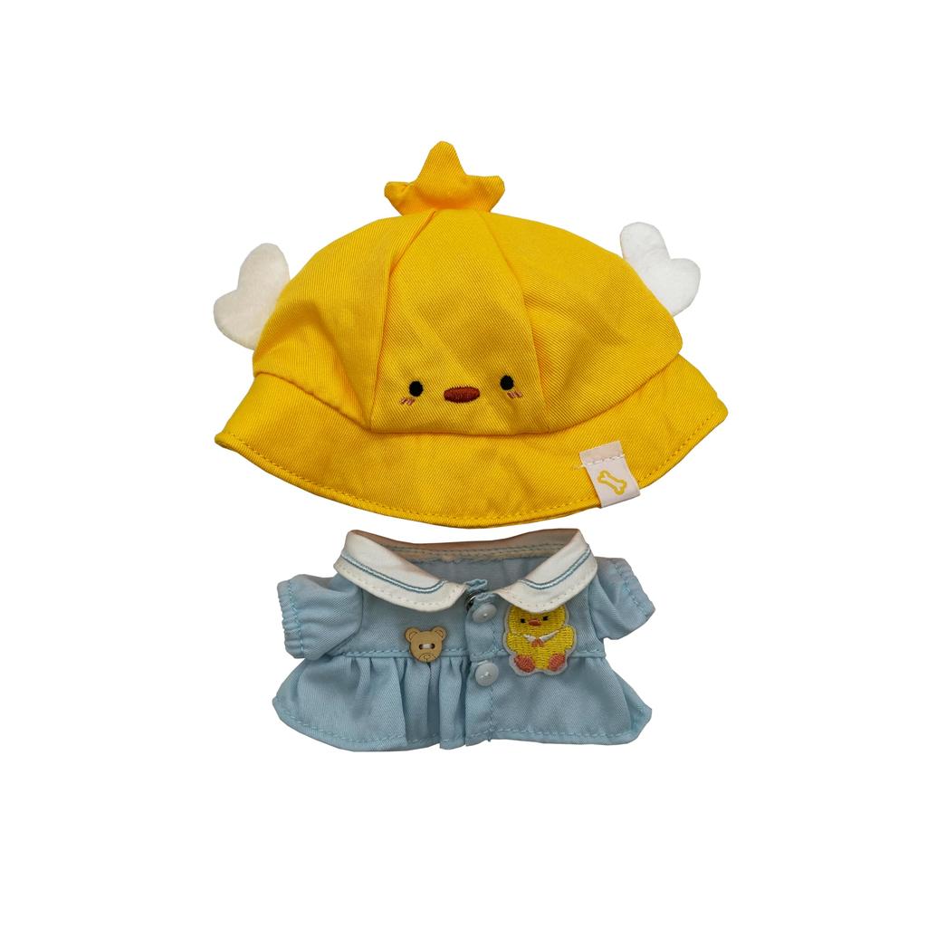 AXLUCE - Plush Clothes - Stuffed Animal - Clothes - 15cm - Doll (Yellow Hat, 15cm)