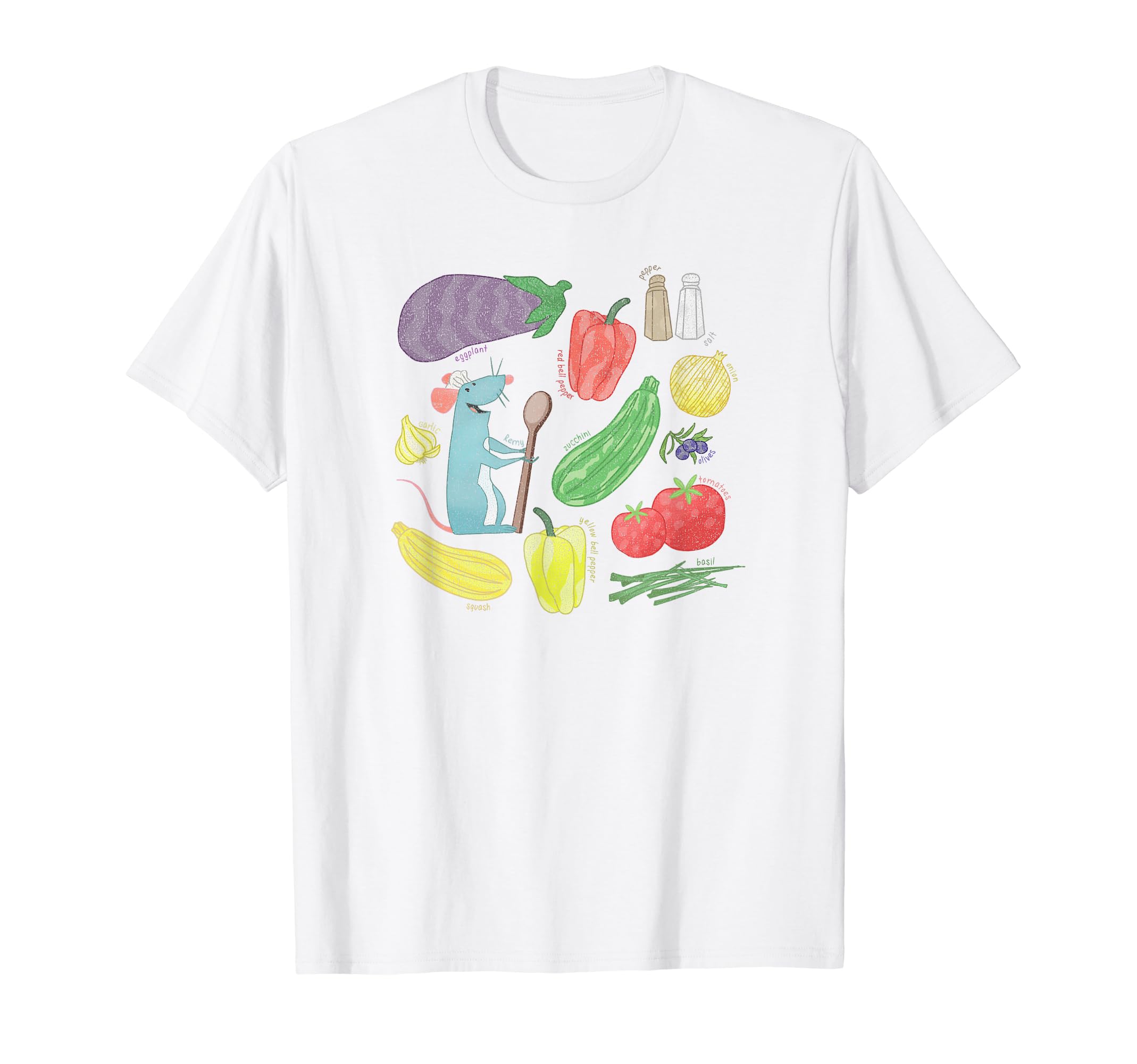 Disney Pixar Remy Ratatouille Recipe Icon T-Shirt