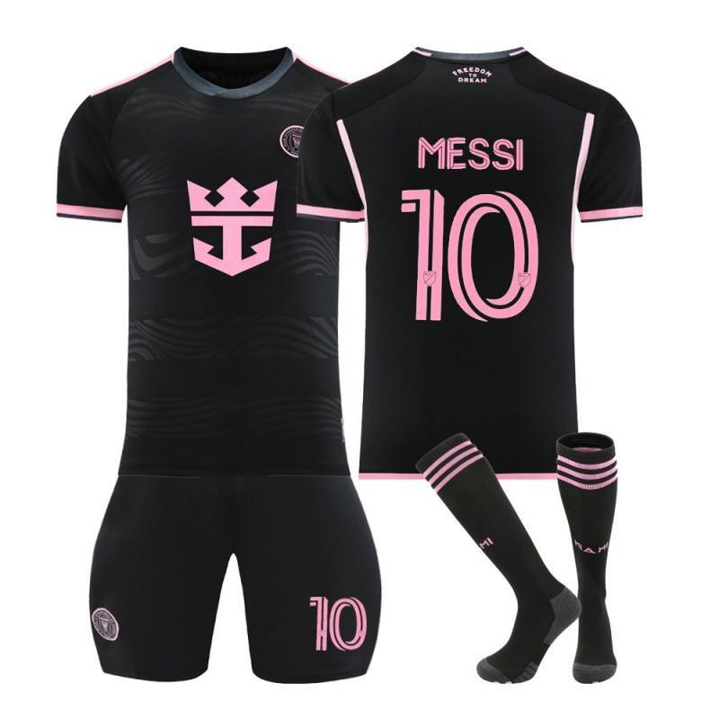 2526 Miami Jersey Football Shirt No. 10 Black Children s Sports Suit MLS 30#