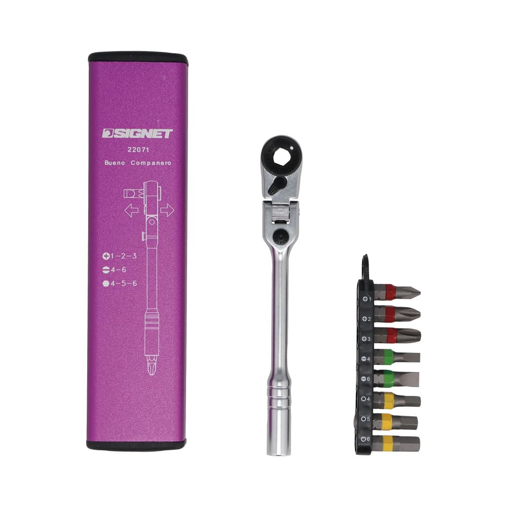 SIGNET Mini Ratchet Flex Head Type Flex Mini Ratchet Set Purple 22071 60-Gear фиолетовый