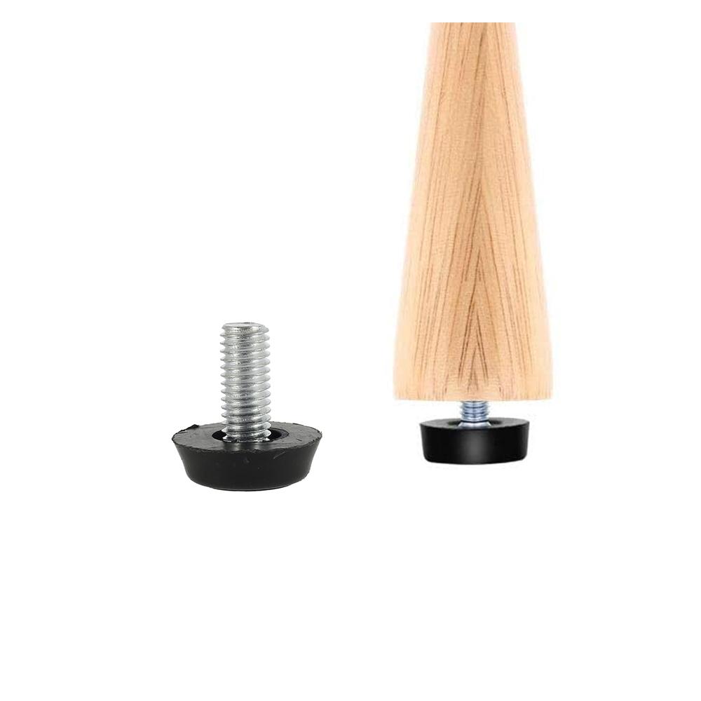 20 Stück Verstellbare Verzinkte Stahlmöbelbeine Rutschfeste Basis Tisch Schrank Bein Polster Füße Nivellierer M8 Schraube Metallmöbelfuß