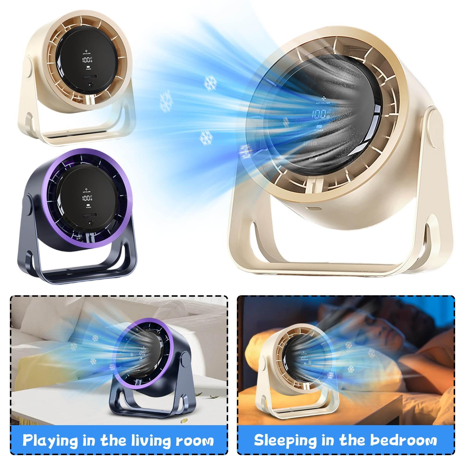 

Desktop Fan Small Portable Handheld Fan One Size бежевий