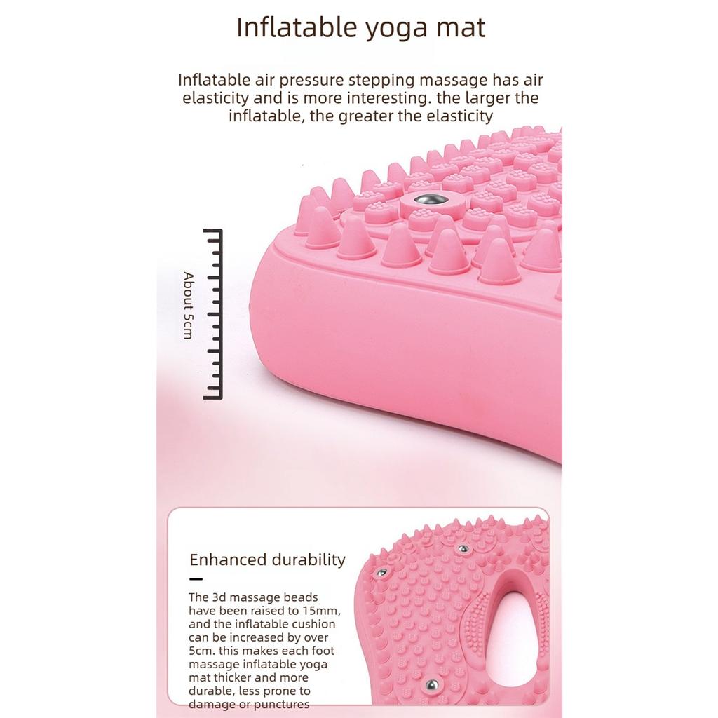 Massage Foot Pad Multi-Function Magnetic Acupressure Mat New Anti-Slip Home Inflatable Foot Roller Reflexology Massager