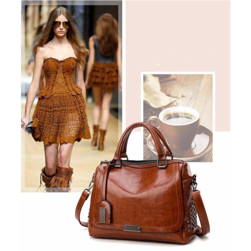 Borse con rivetti vintage Borsa da donna in pelle PU Borsa a tracolla con paillettes Borse da donna in pelle di design Borsa da donna di lusso