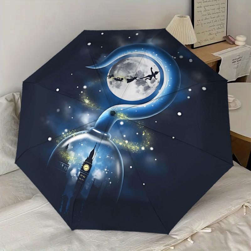 1pc Moonlight Fantasy Themed Umbrella for Men & Women, Valentine's Day Christmas Decorative Umbrell048