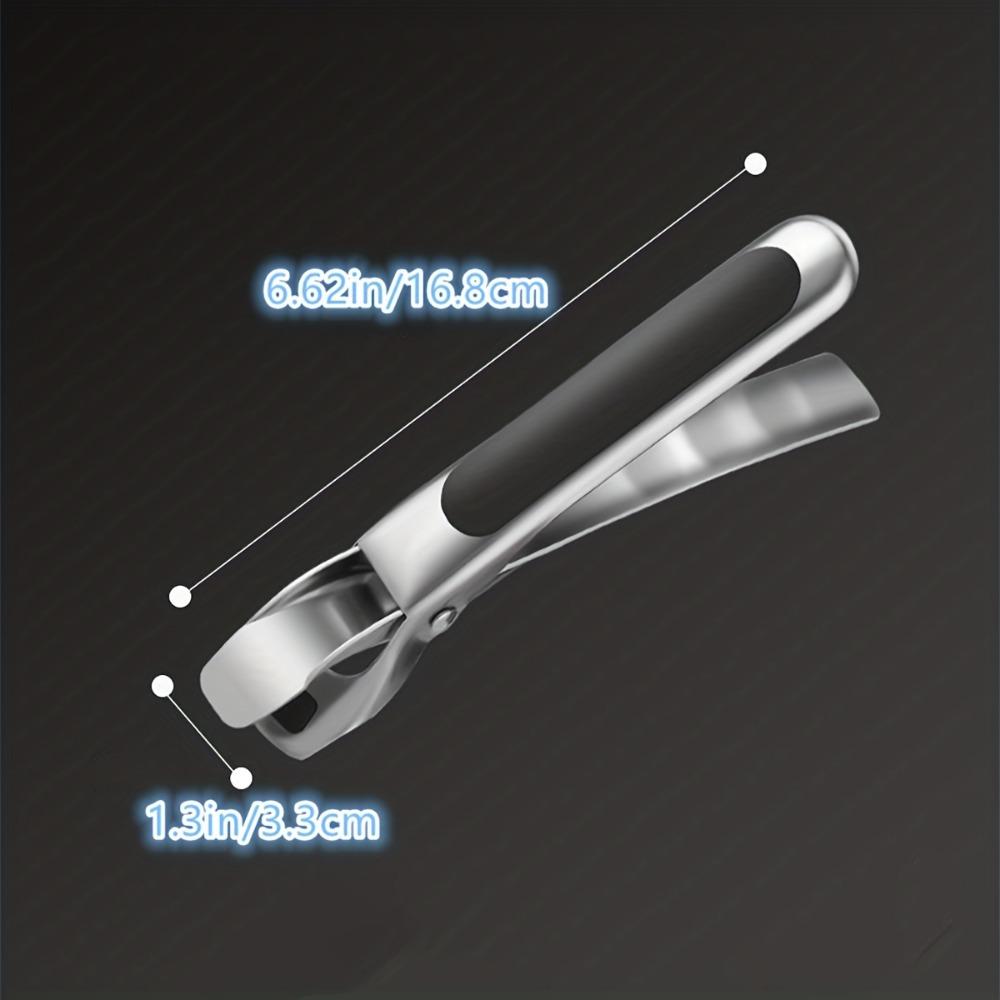 1pc Pince Grippe-Plat Bol Chaud, Acier Inoxydable 304 Pince Anti-Brûlure, Silicone Résistant à la Chaleur Pince de Cuisine