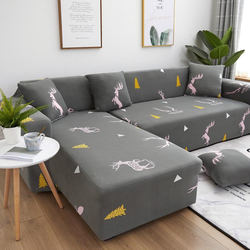 Elastic Sofa Slipcovers Sofa Covers for Living Room Housse Canape 1/2/3/4 Seat Couch Cover Stretch Sectional Furniture Protector