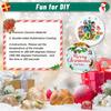 26 Pieces Ceramic Sublimation Ornaments Blanks, 2.87 Inches Ceramic Ornaments for Sublimation Christmas Ornaments Blanks Discs Ceramic Ornaments to