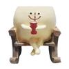 Smiling Face Planter Pot Resin Flower Pot with Four Limbs Fun Irregular Shape