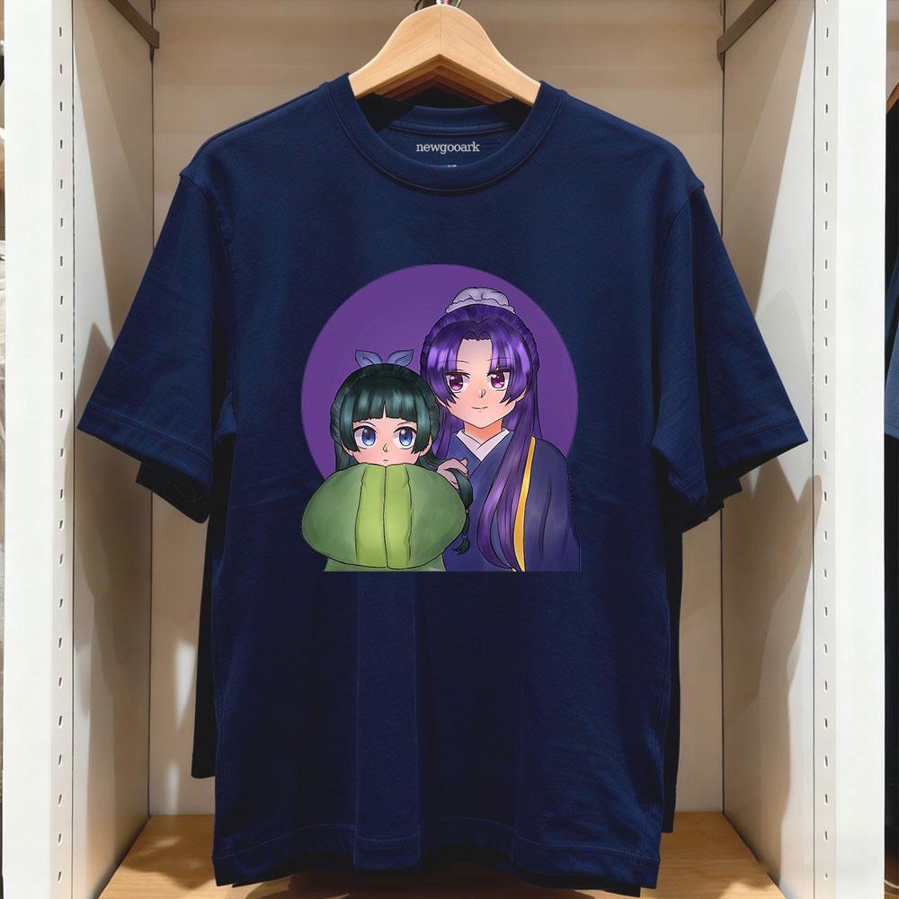 

Doodle Eunuch and Apothecary Maomao Anime Classic TShirt Anime Women Unisex Vintage Graphic T Shirts Cotton Oneck Adult Tops Tee 3XL