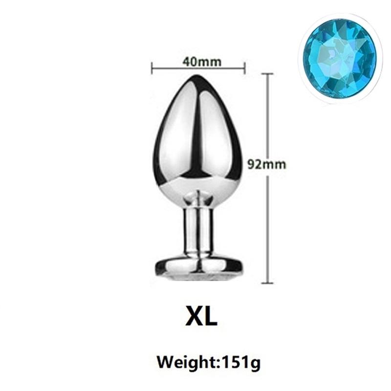 Super Mini malý střední velký set stahovací kroužek Křišťálové kovové anální korálky anální kolík Šperky bondage lock párová herní vložka