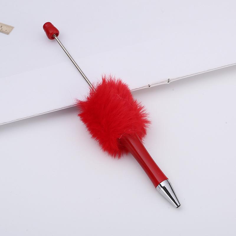 10Pcs Newest Colour Creative  Plush Ballpoint Pen Ballpoint Pen  DIY Ballpoint Pen Gift for Student Office Supplies