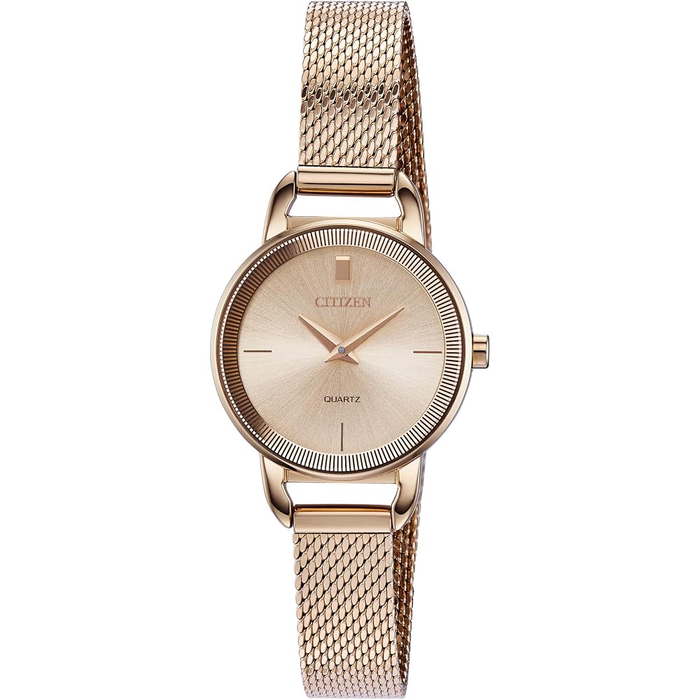 Citizen Quartz Ladies Watch Stainless Steel Classic Rose Gold Tone (Model: EZ7003-51X), Rose Gold...