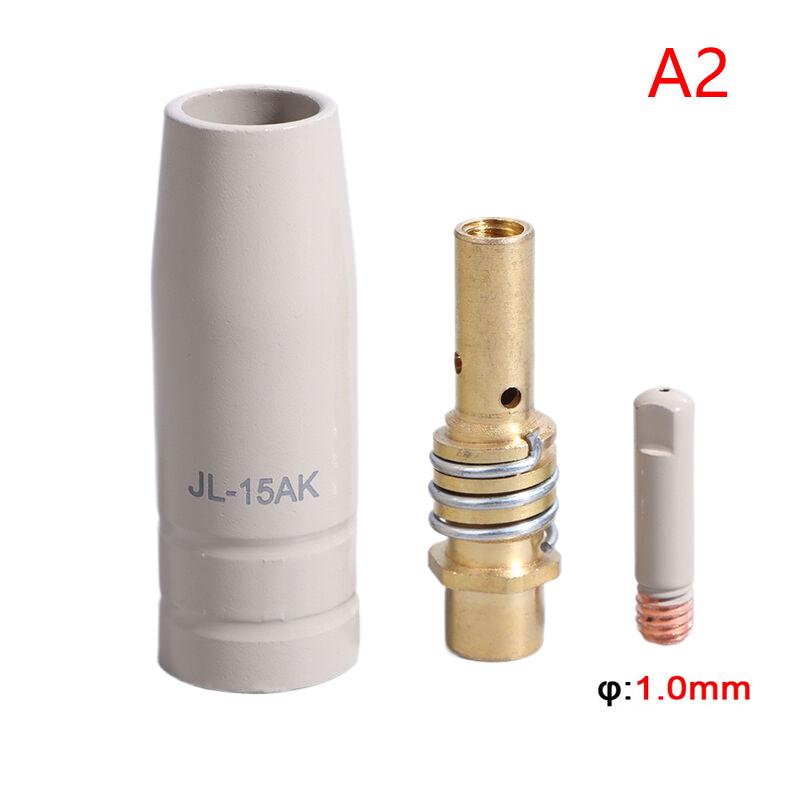 1/3Pcs 15Ak Coating Protection Nozzle 0.8/1.0/1.2Mm Contact Tips Non-Stick Welding Slag European Airless Nozzle
