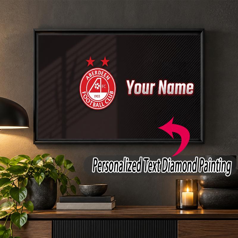 Aberdeen FC Individualaus pavadinimo tekstas 5D deimantinės tapybos rinkinys „Pasidaryk pats“ pilnas gręžimas Deimantinio meno dekoracija