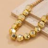 Salircon Minimalism Geometric CCB Beads Chain Choker Necklace Bracelets for Women Men 2026 Trend Punk Party Jewelry Set