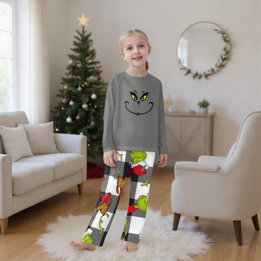 Passende Familiensets mit Weihnachtsmotiven, Langarmshirts und Hosen