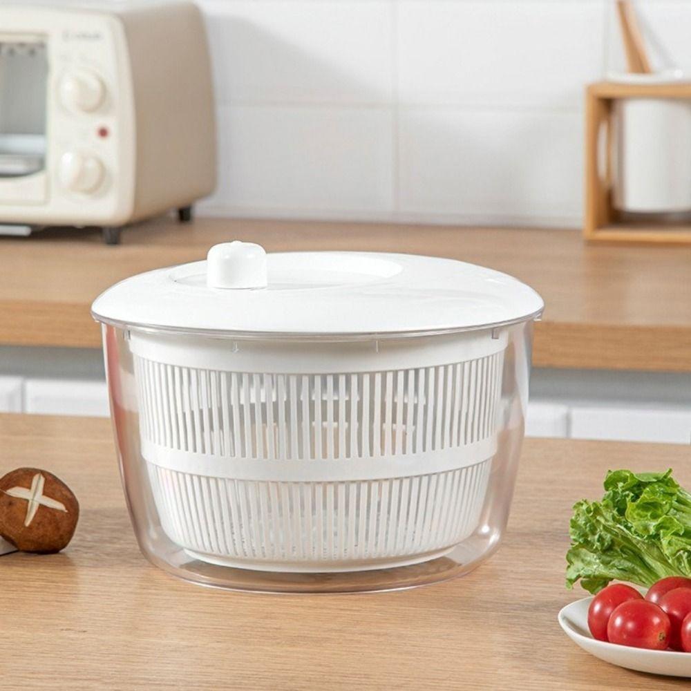 Quick Drying Manual Salad Spinner Plastic Lettuce Spinner Practical Salad Dryer  Kitchen