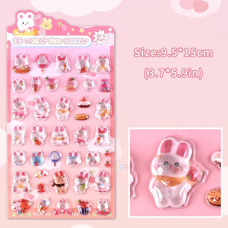 3D Cute Bonbon Drop Seal Sticker Kawaii 3D Relief Stickers Phonecase Laptop Scrapbook Stitch Sticker Party Favors Kids Gifts