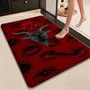 Dark Baphomet Pentagram Art Indoor Rug Soundproof Shockabsorbing Carpet For Office Study Home Decor Memorial Gift