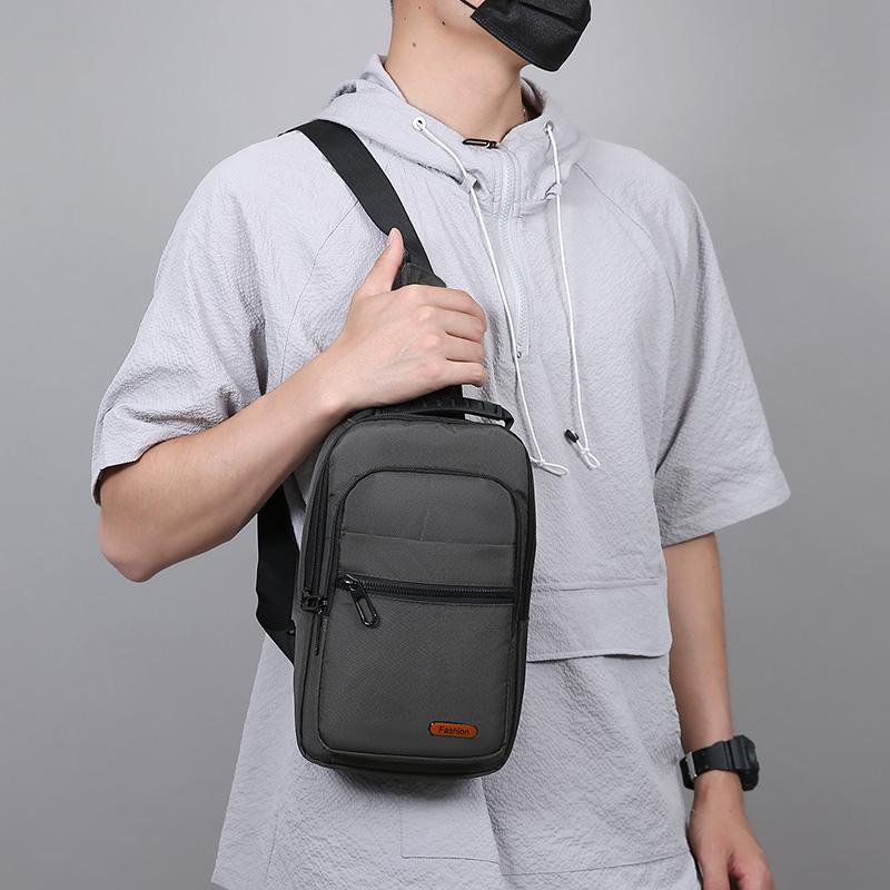 Torba Crossbody Męska o Dużej Pojemności na Dojazdy Torba na Klatkę Piersiową