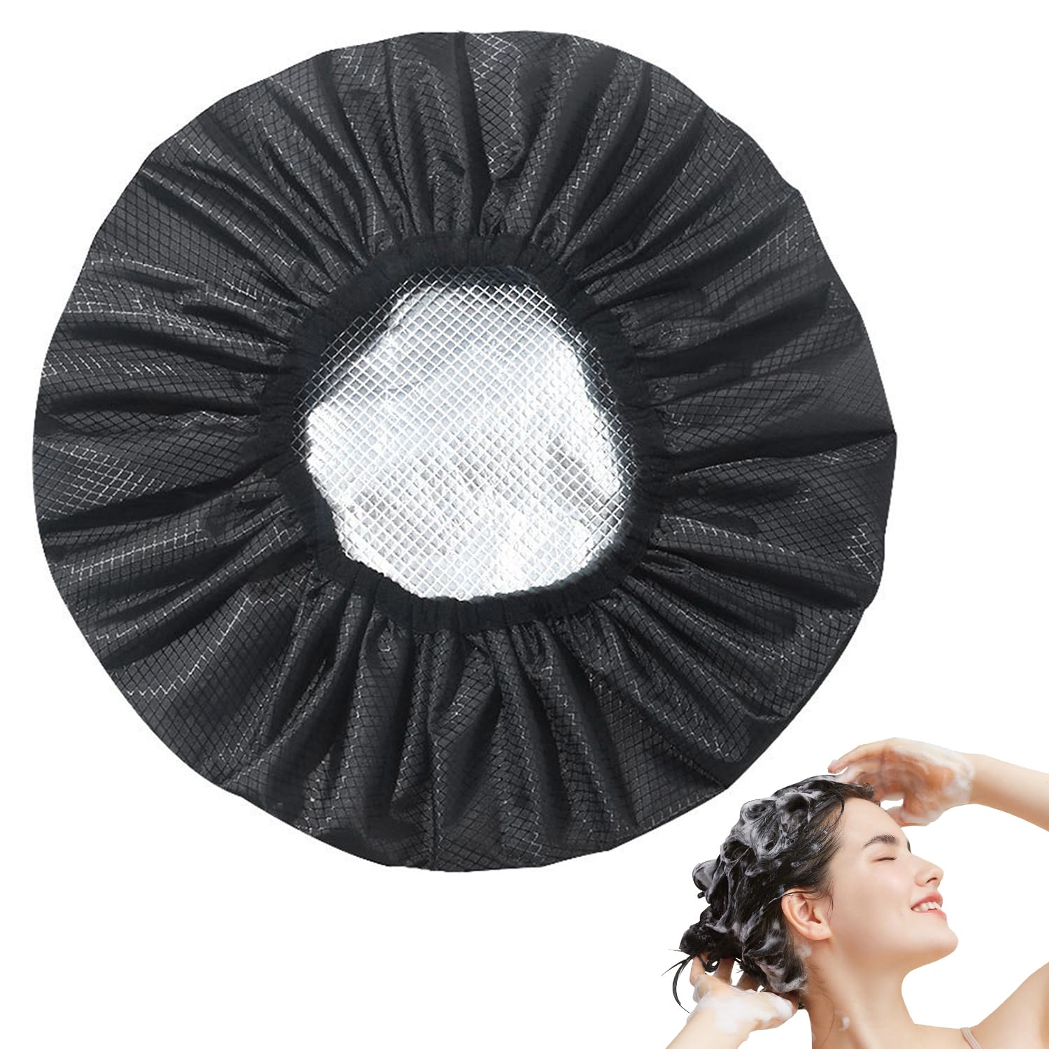 

Insulated Aluminum Hair Cap for Henna and Hair Retains Steam and Perfect for and Reusable Double-Layered Dyeing, Heat, Coloring, Salons, Adults,